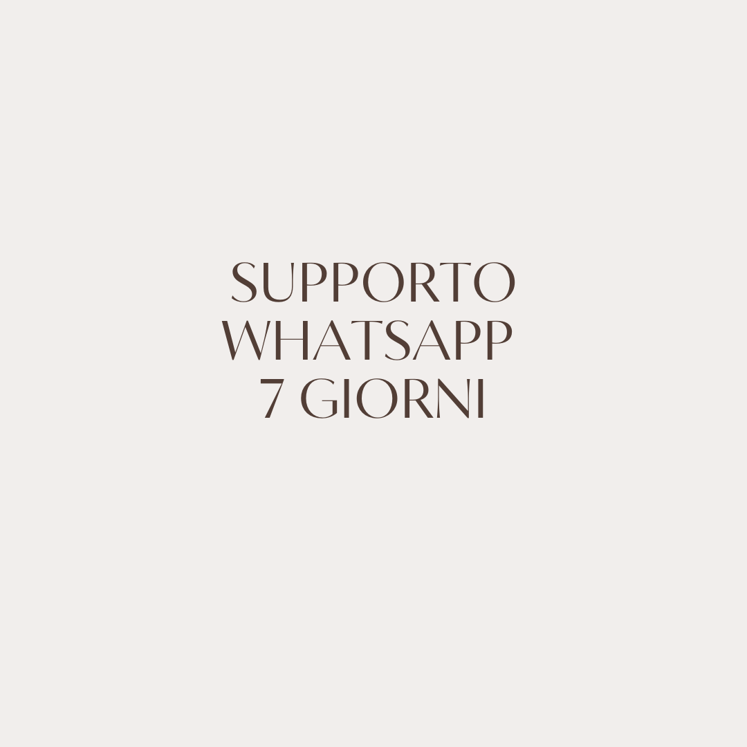 Supporto Whatsapp 7 giorni