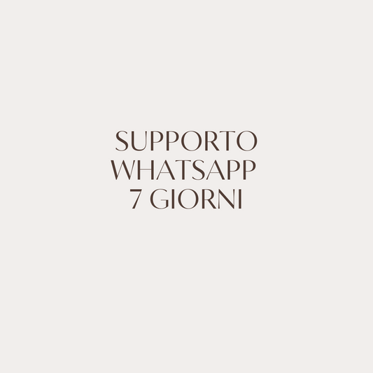 Supporto Whatsapp 7 giorni