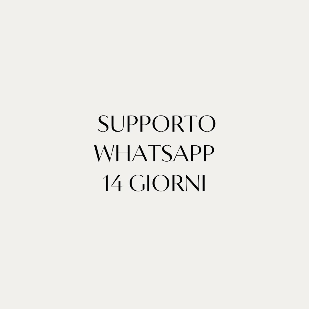 Supporto Whatsapp 14 giorni