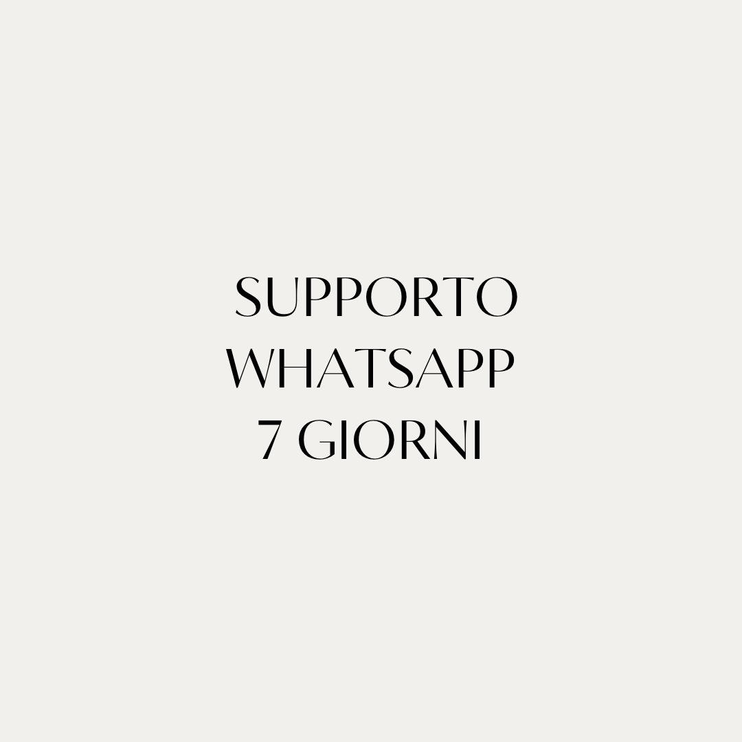 Supporto Whatsapp 7 giorni